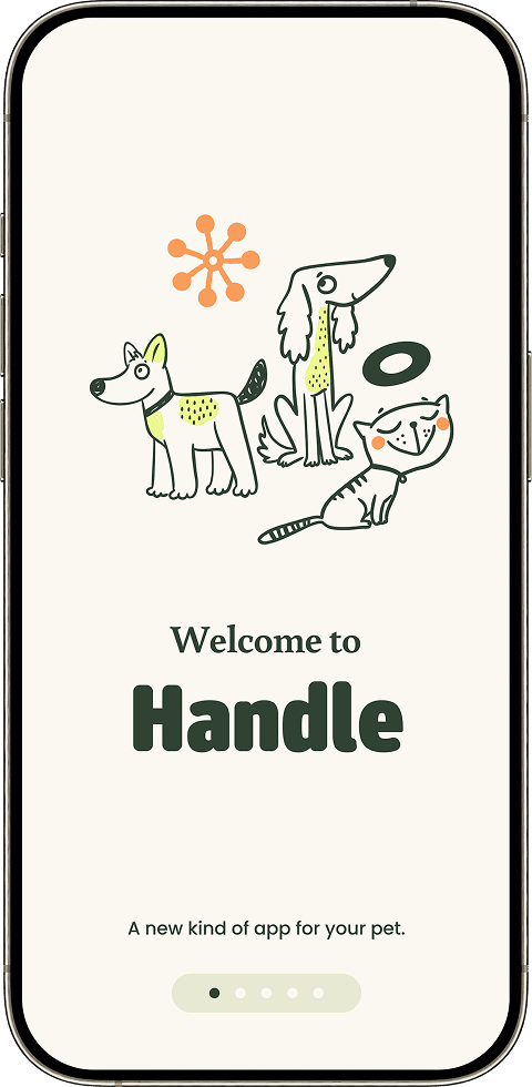 Handle app screen 1