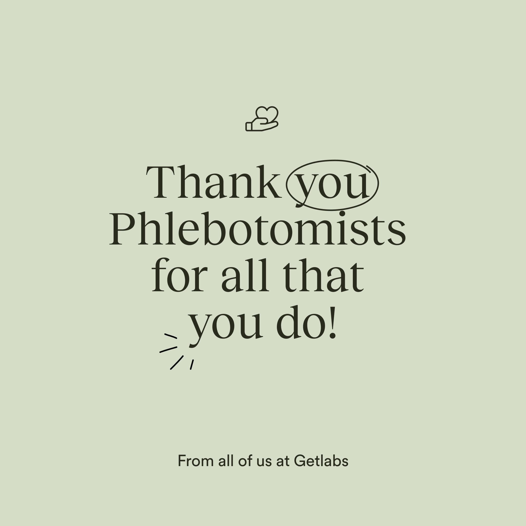 A Getlabs social media post