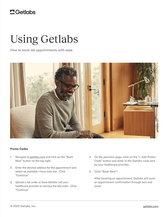 Using Getlabs — flyer