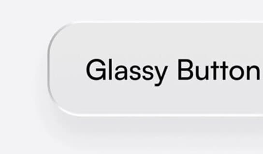 A glassy pill button